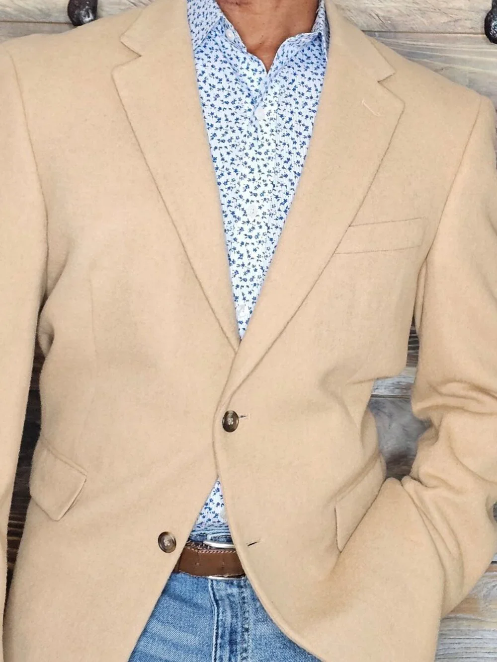 Jos. A. Bank Camelhair Tan Jacket Blazer 42R
